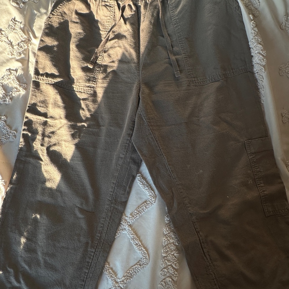 Classic Elements Petite Cargo Pants in Brown